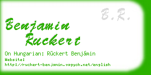 benjamin ruckert business card