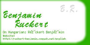 benjamin ruckert business card